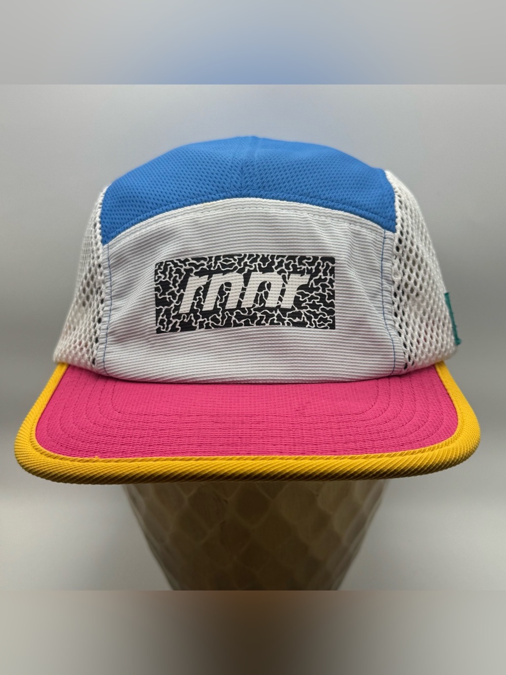 RNNR Pacer Hat Party Pace Blue Pink Yellow Mesh Running Cap